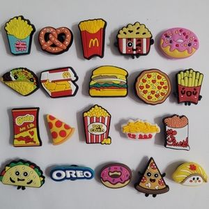 20 pcs. Food charms for Crocs